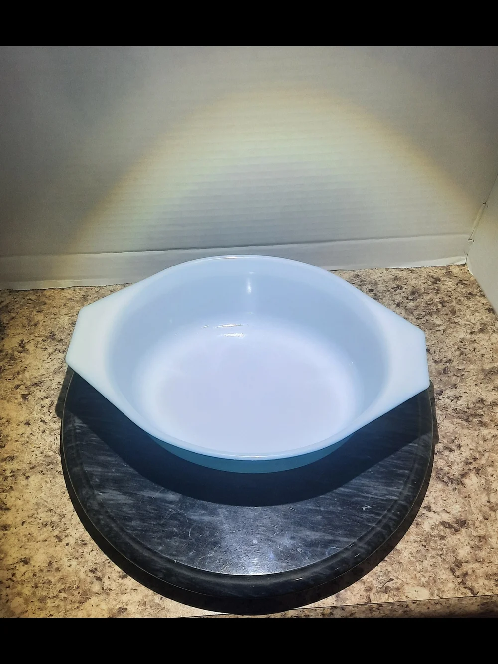 Pyrex Promotional Blue Doily 043 Casserole Dish